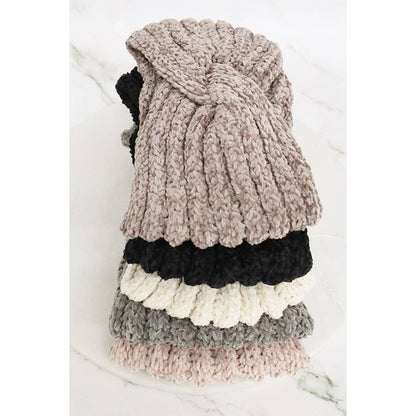 Two Tone Knit Winter Headband
