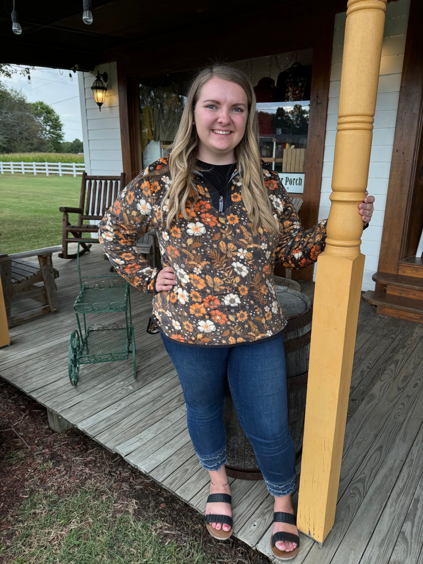 Simply Southern Vintage Floral Pullover