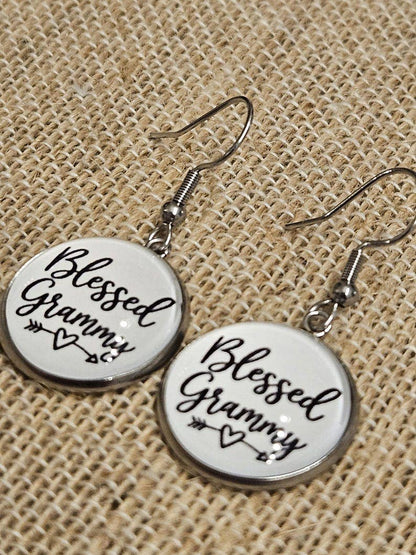 Handmade Blessed Grammy Earrings