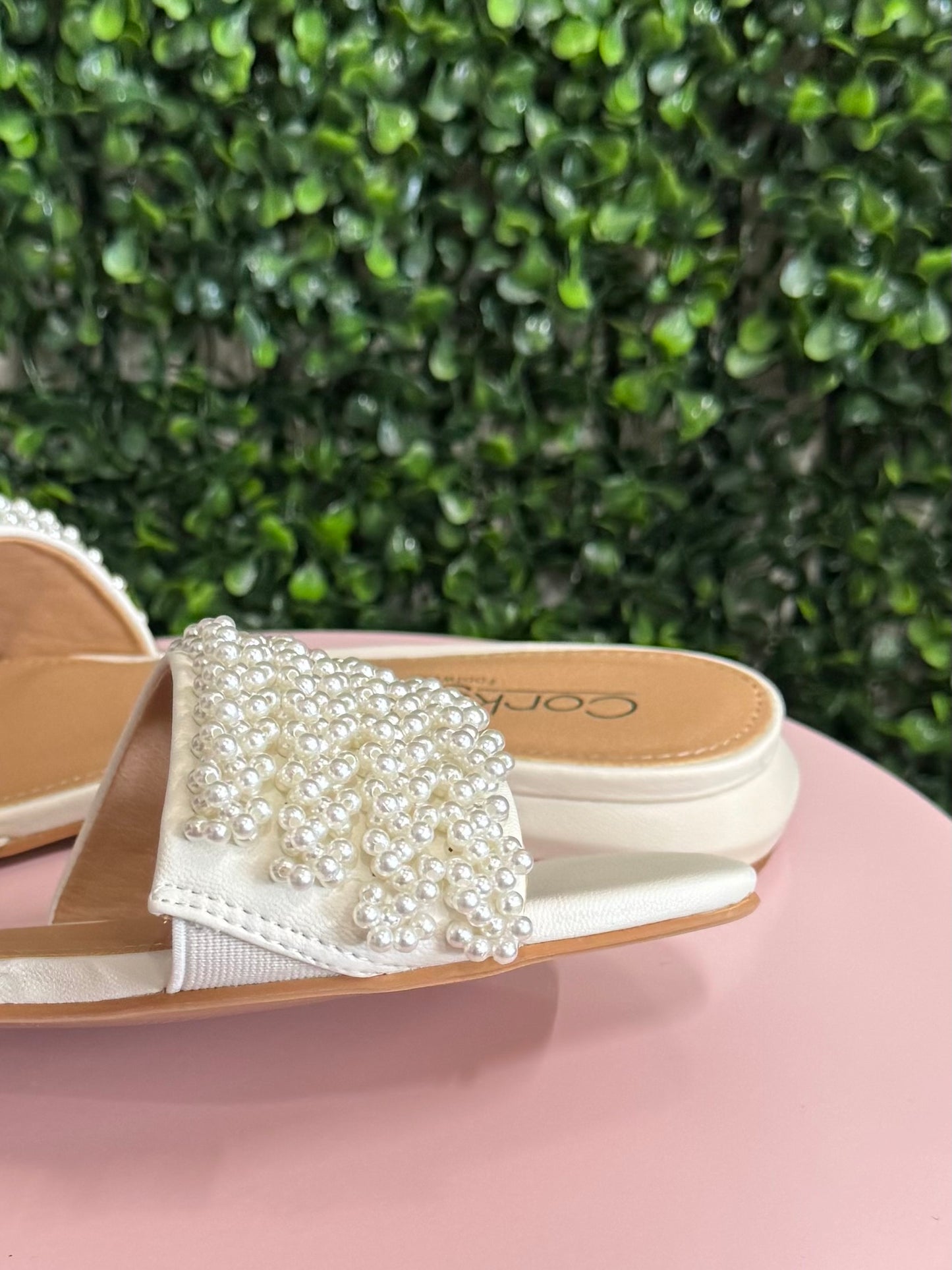 feminine and elegant pearl sandals for women. Perfect for church or special occasions