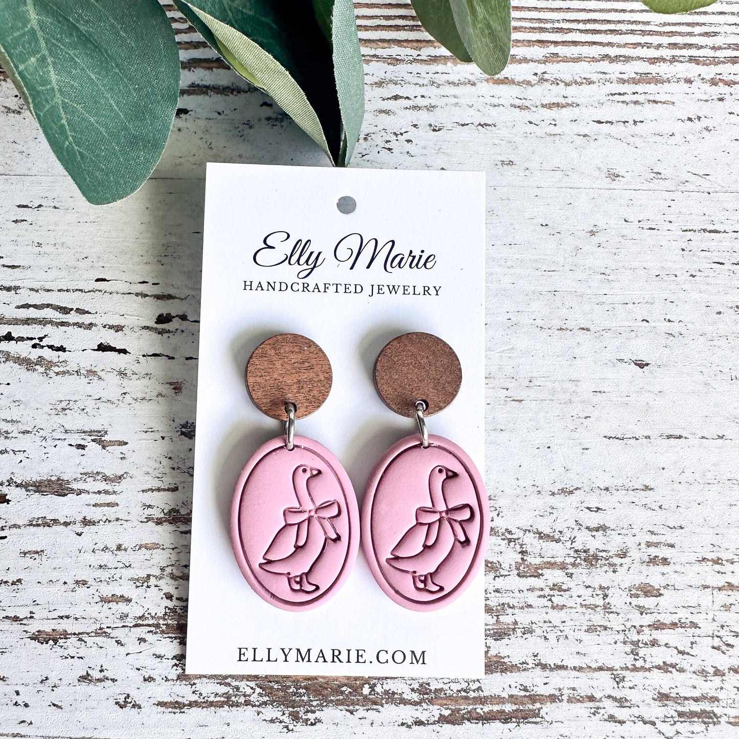 Country Goose Clay Earrings