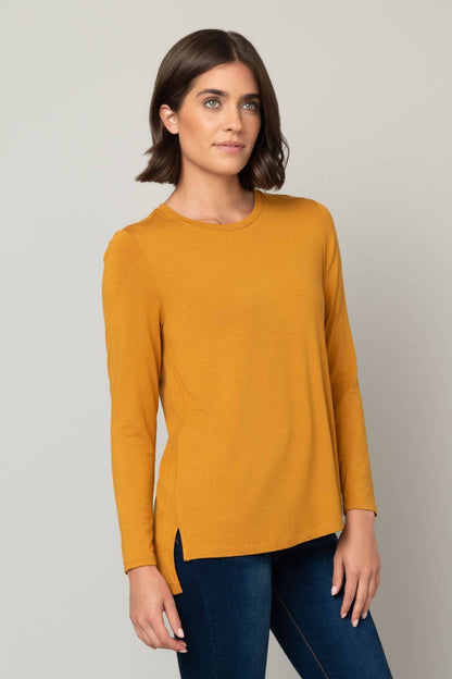 L/S Scoop Neck Tee
