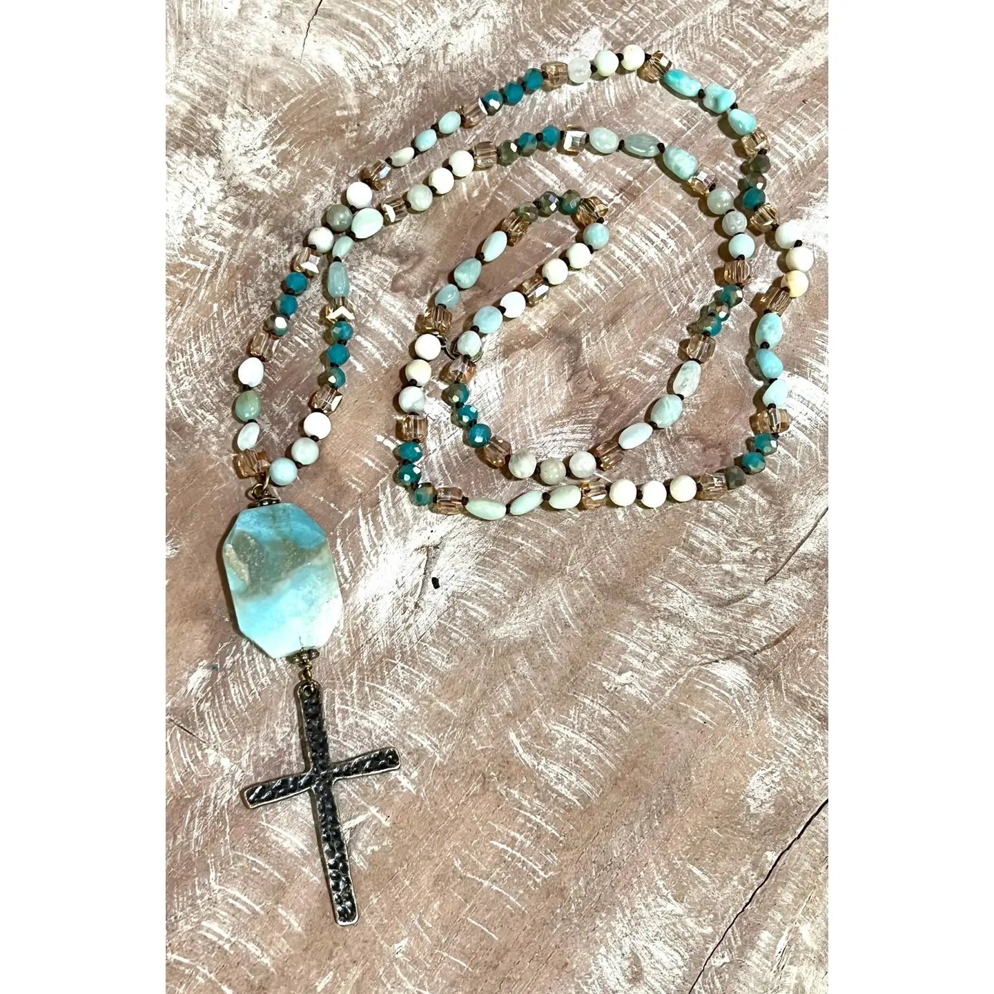 Stephanie Necklace Amazonite