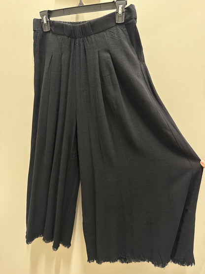 Umgee Linen Wide Leg pants - Black