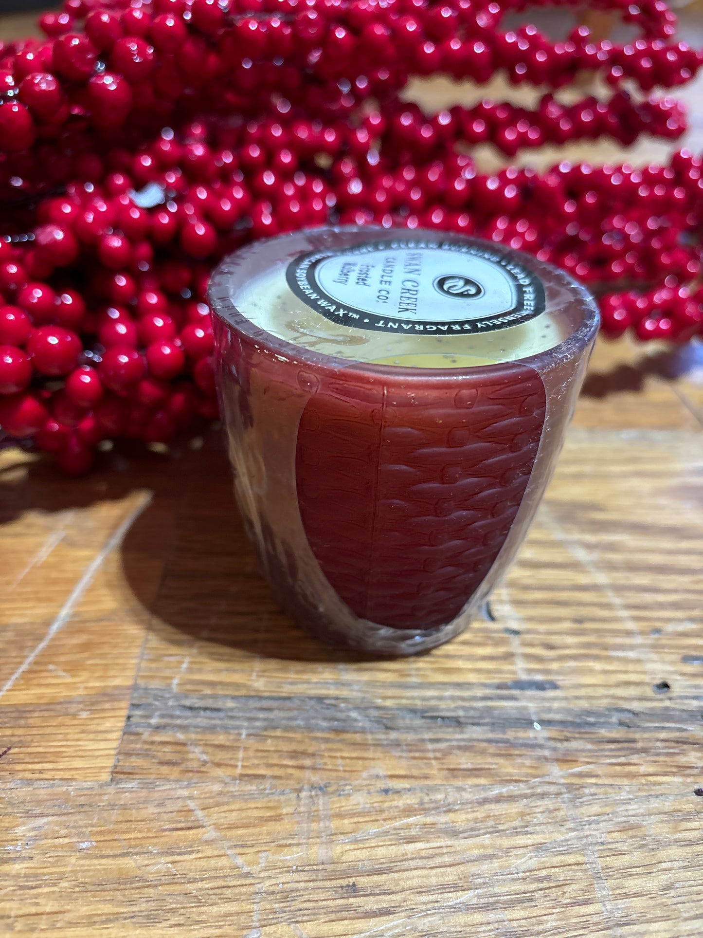 4.5 oz Frosted Mulberry Candle