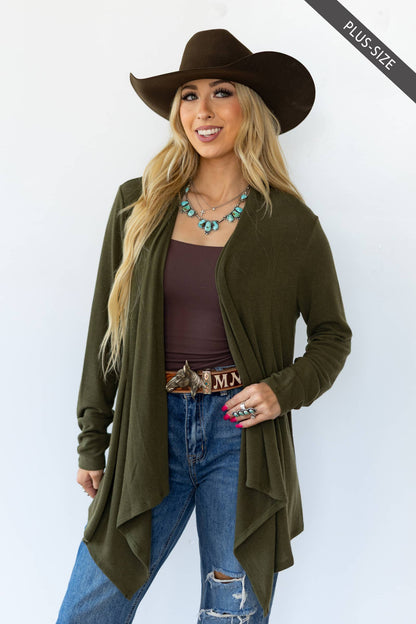 Plus Size Effortless Lightweight Cardigan