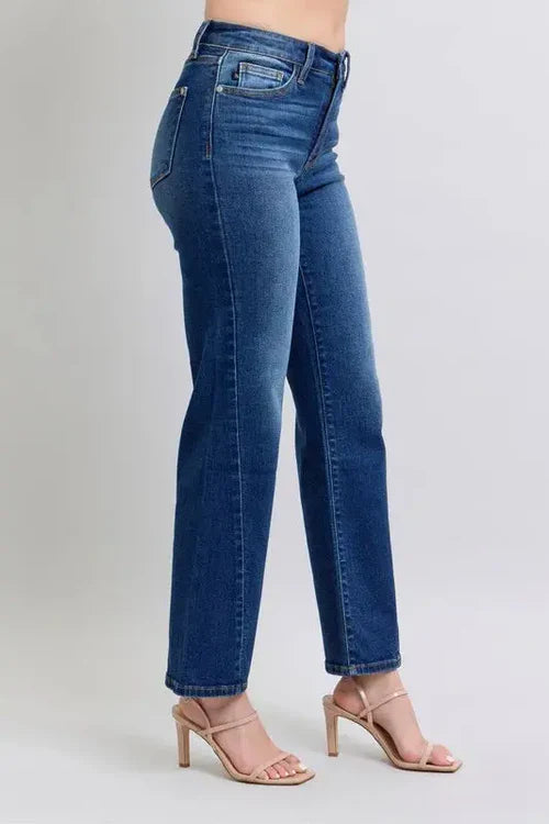 Judy Blue Jeans - Mid-rise Side Seam Detail Straight