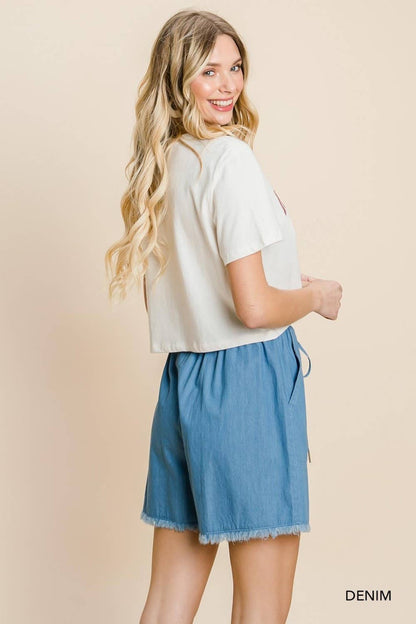 Cotton Bleu Classic Everyday Women's Denim Shorts