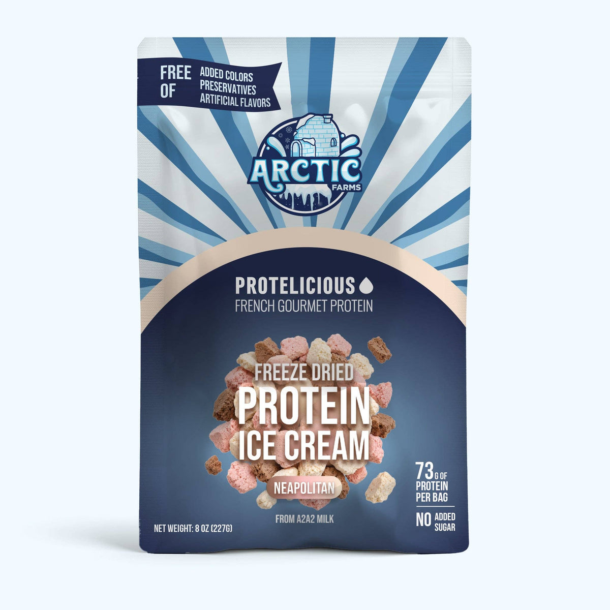 Freeze-Dried Neapolitan Protein Ice Cream Zero Sugar