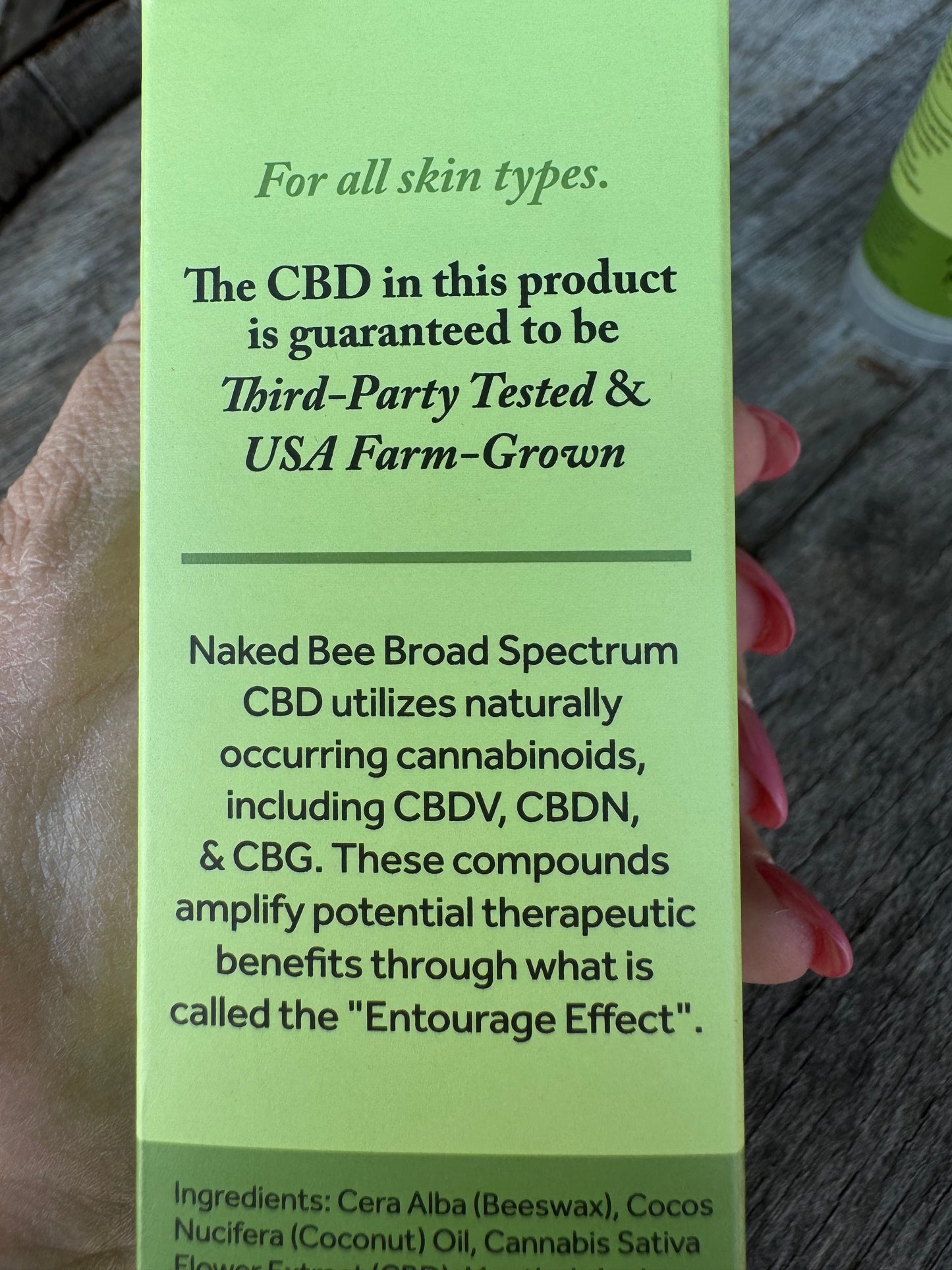 Naked Bee CBD Max Strength Muscle Stick