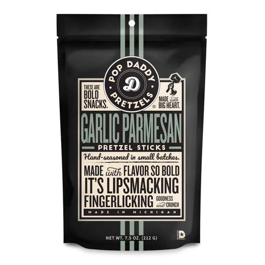 Pop Daddy Seasoned Pretzels - 7.5oz - Garlic Parmesan