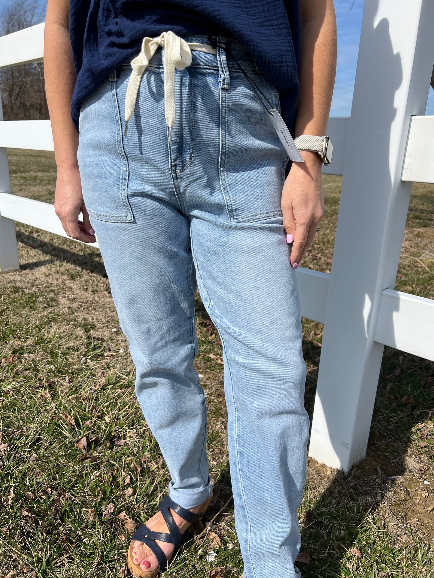 Judy Blue Light denim joggers