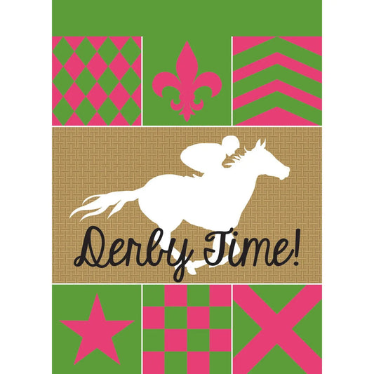 Derby Silks Derby Time Garden Flag
