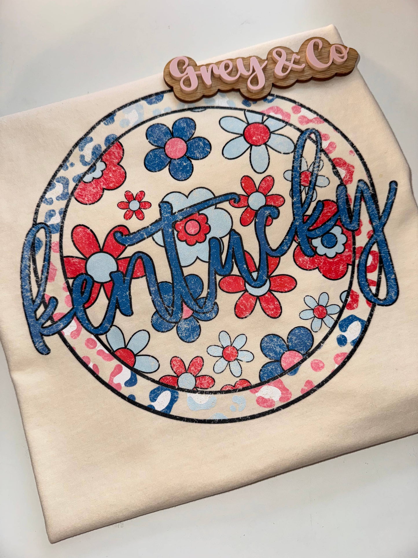 Kentucky Floral Comfort Colors Tee