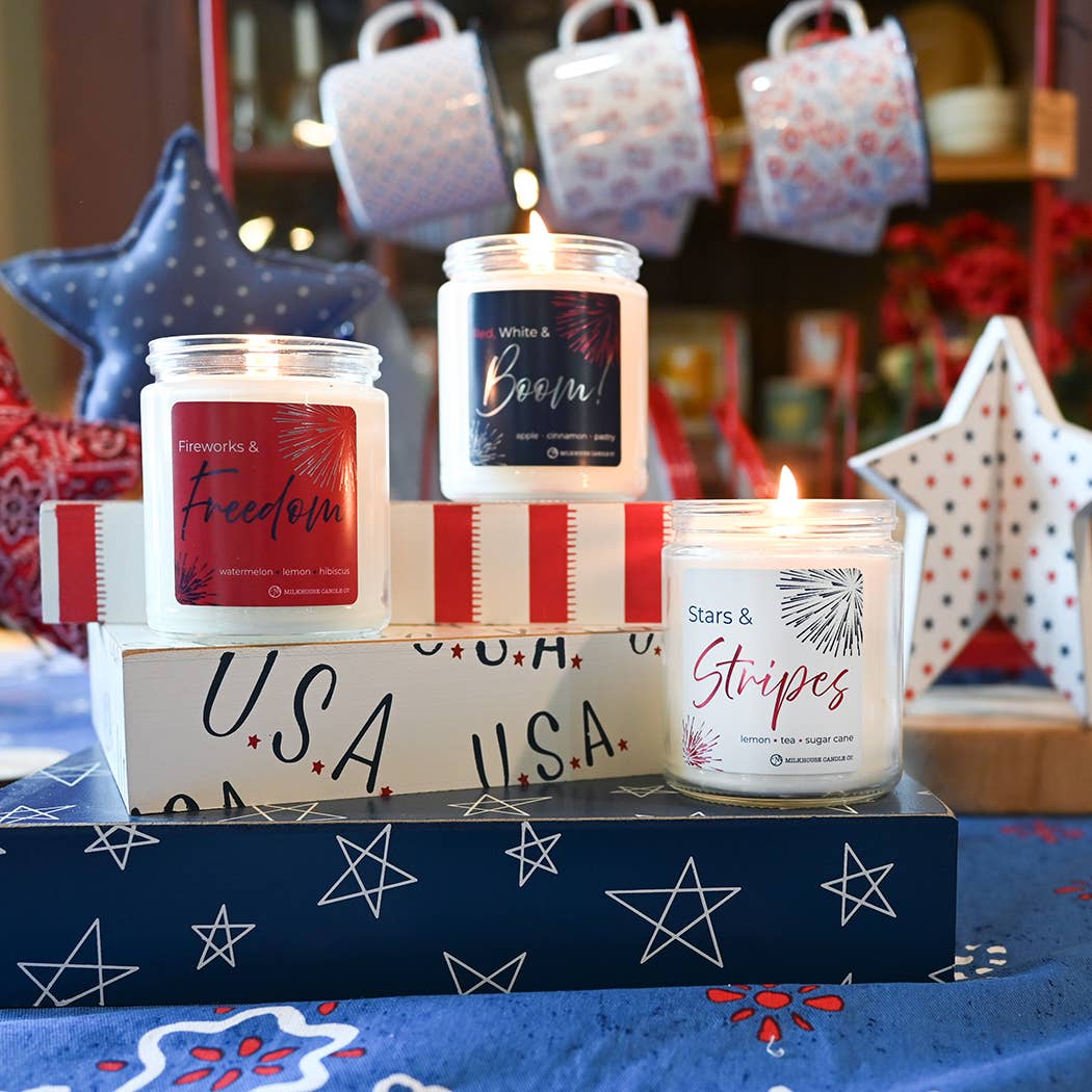 Fireworks & Freedom | 7 oz Classic Candle | 4th of July