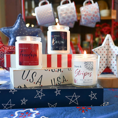 Fireworks & Freedom | 7 oz Classic Candle | 4th of July