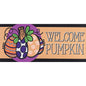 Doormat Insert Welcome Circle Pumpkin