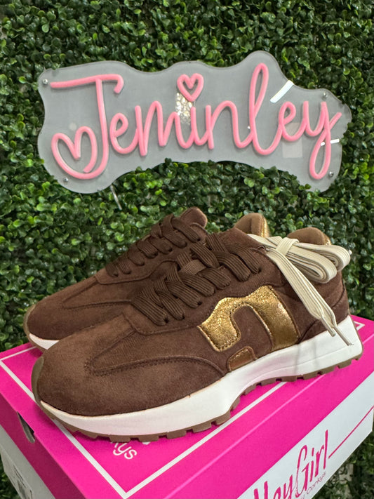 Corkys No Prob Chocolate Faux Suede Sneakers