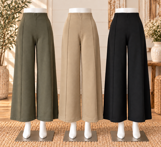 Keren Hart Wide Leg Dress Pants - 3 Colors