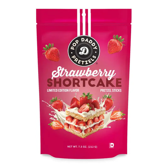 Pop Daddy Seasoned Pretzels - 7.5oz - Strawberry Shortcake