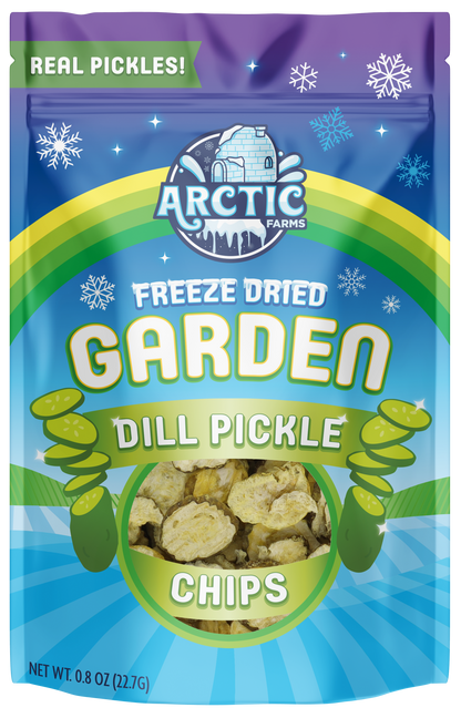 Freeze Dried Dill Pickle Chips (Less Salty)