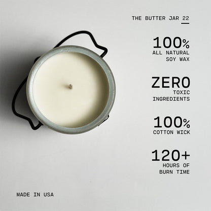 22 oz Butter Jar Candle: Sticky Buns