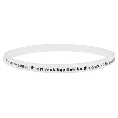 Silicone Bracelet - Scripture Verses - 4pc