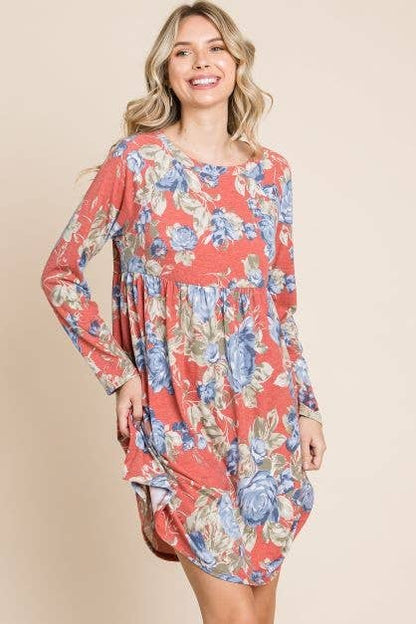Floral Swing Babydoll Dress