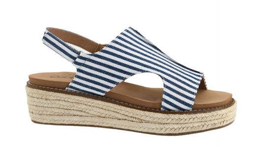 Corkys Ready or Not Shoes in Blue Stripes