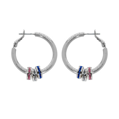 Maya J 1.25" Tubular Hoops - yellow or white gold
