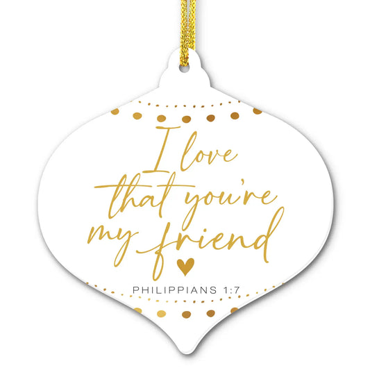 Lcp Christmas Ornament Love You Friend