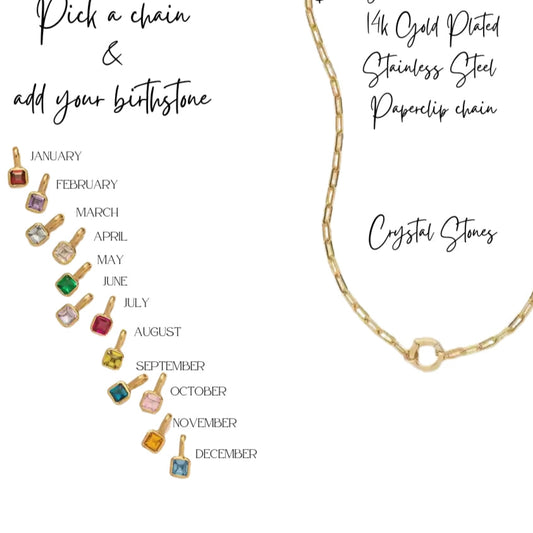 Birthstone Necklace Bar