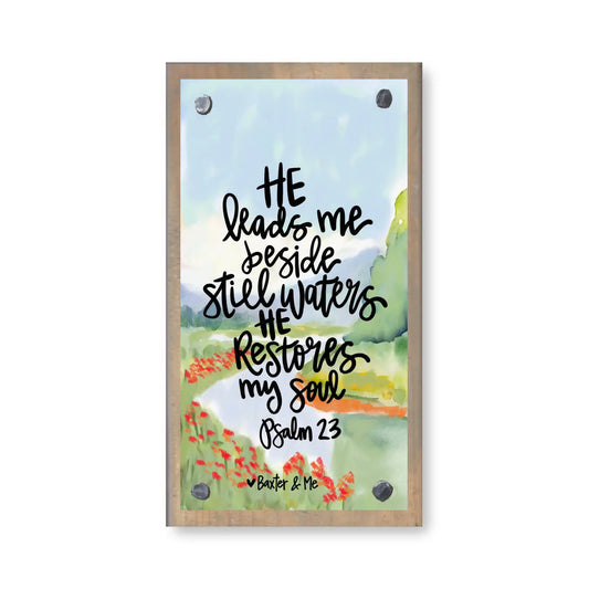 Baxter & Me Driftwood Happy Block - Still Waters