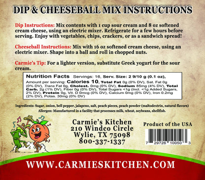 Jalapeno Peach Dip Mix