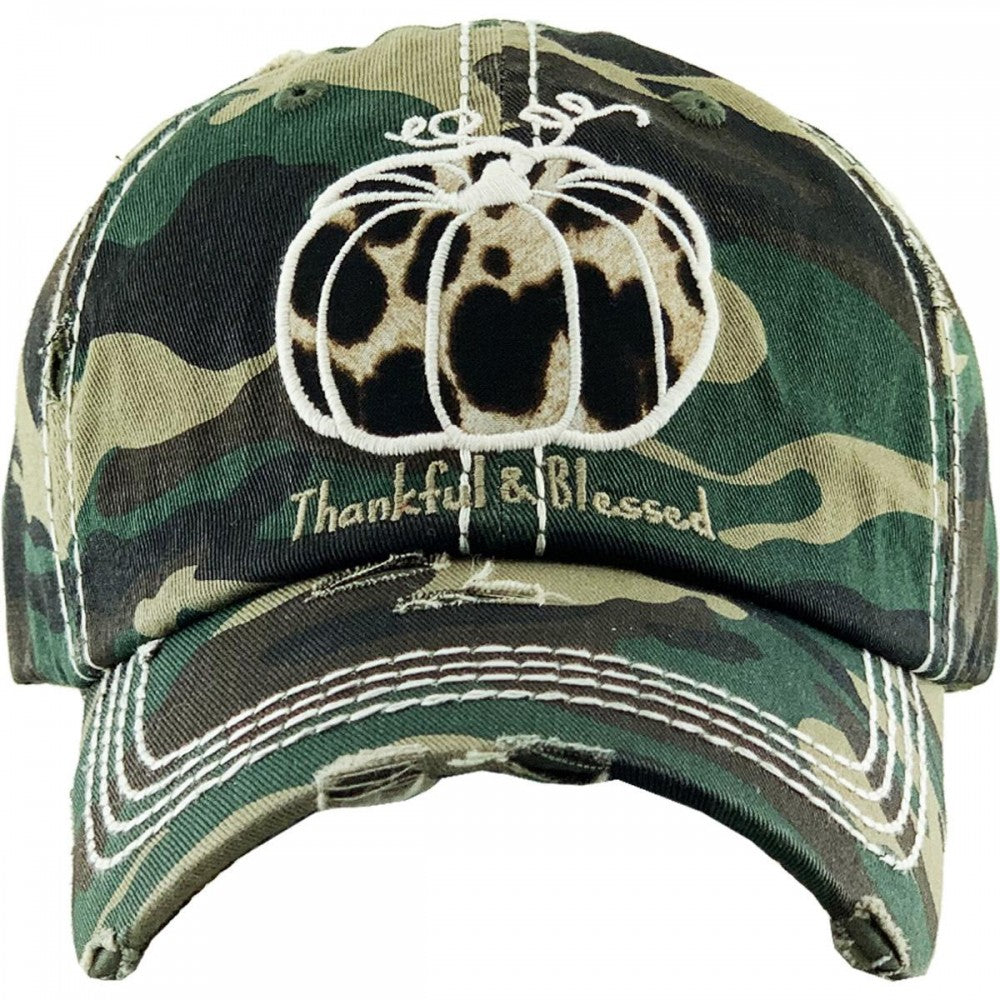 Fall baseball cap - camo and leopard