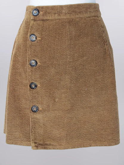 Keren Hart Corduroy Skirt - Black or Brown
