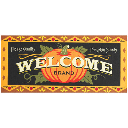 Doormat Insert Welcome Pumpkin