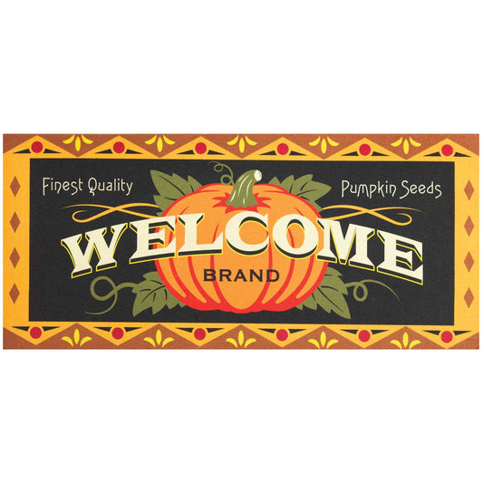 Doormat Insert Welcome Pumpkin