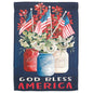 Flag God Bless America Jars 13x18