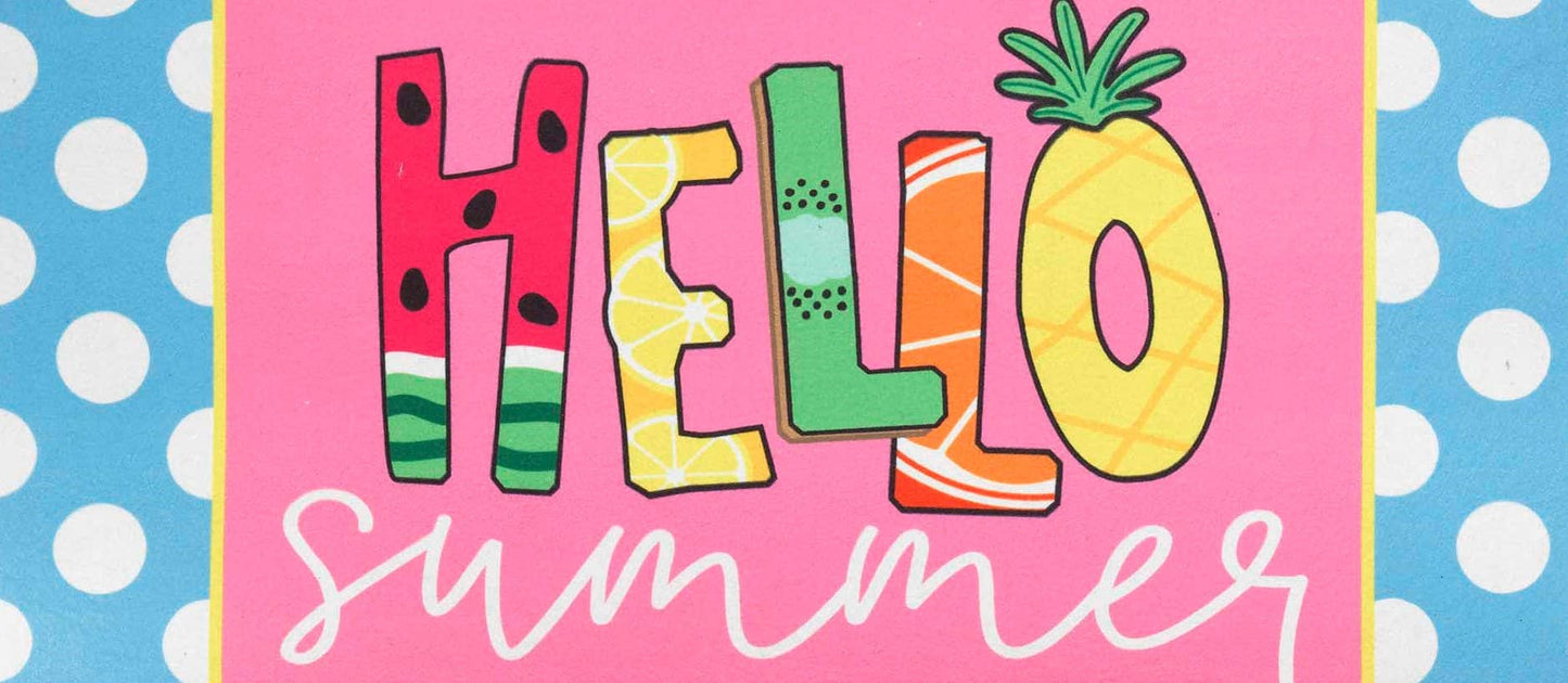 Doormat Insert Hello Summer