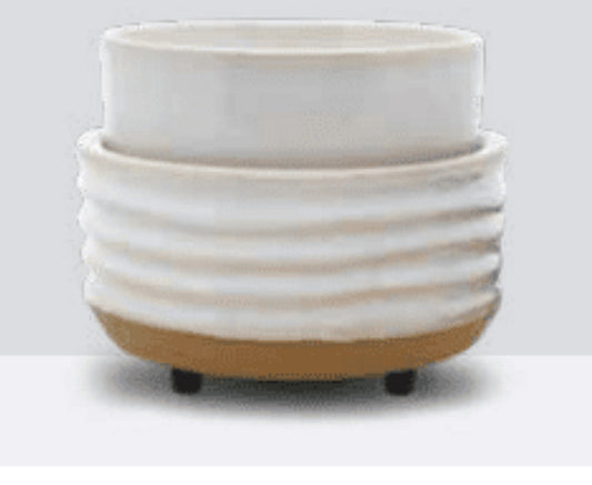 Ivory Wave Modern Wax Melter