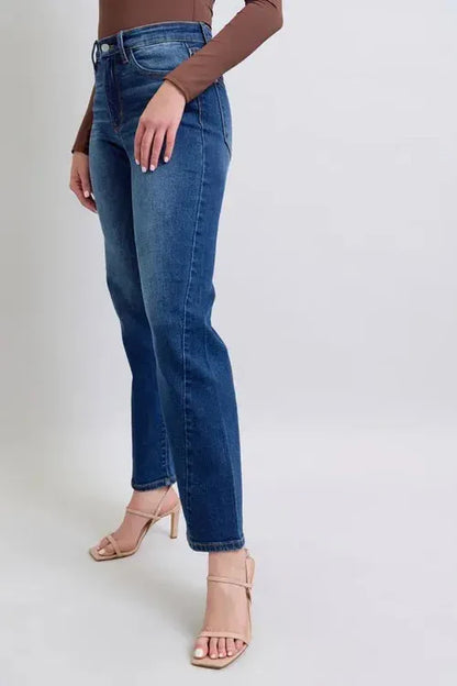 Judy Blue Jeans - Mid-rise Side Seam Detail Straight