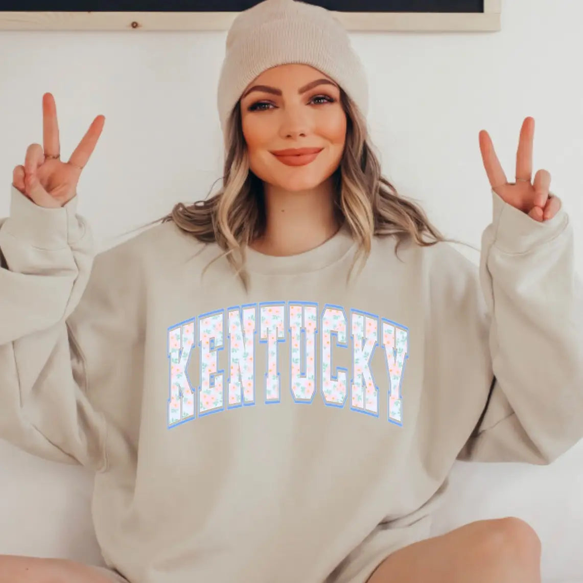 Preppy Floral Kentucky Sweatshirt