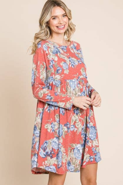 Floral Swing Babydoll Dress