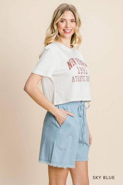 Cotton Bleu Classic Everyday Women's Denim Shorts
