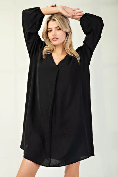 ee:some Solid Mini Dress - Tunic - 4 colors available