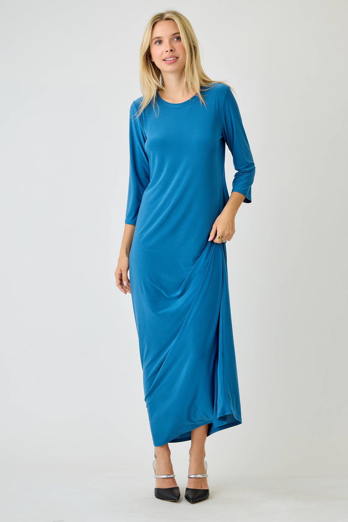 Celeste Maxi Layering Dress - teal