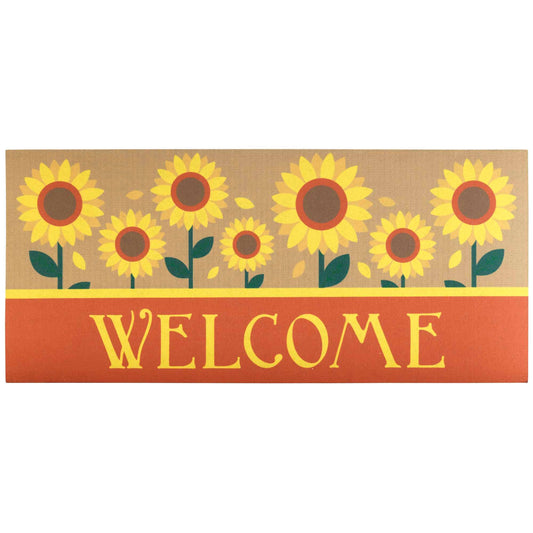 Doormat Insert - Welcome with Sunflowers