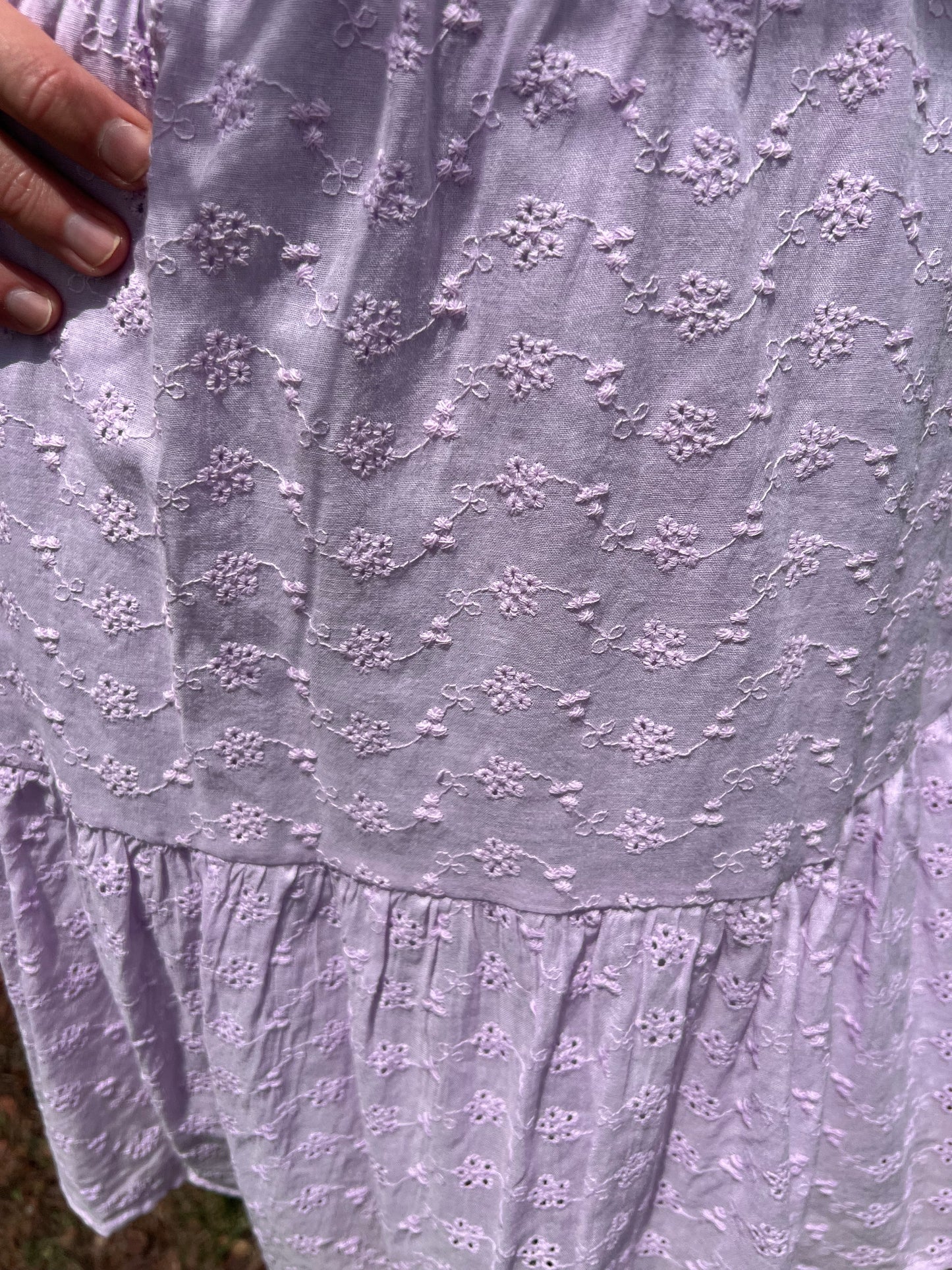 Carole Christian Smocked Dress - Lavender