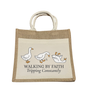 Walking by faith tripping constantly: Goose Bible Bag
